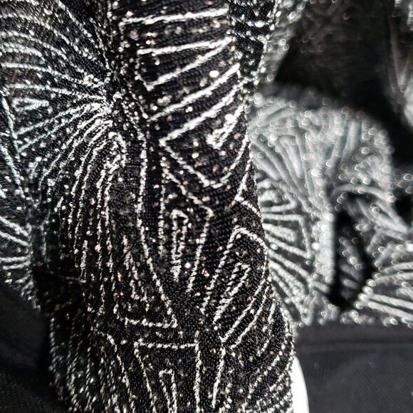 Divided by H&M Silver Sparkeling Dress with cut out back sz 10 - Picture 9 of 9